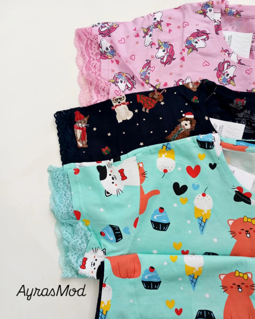 تیشرت عروسکی بلند H&M